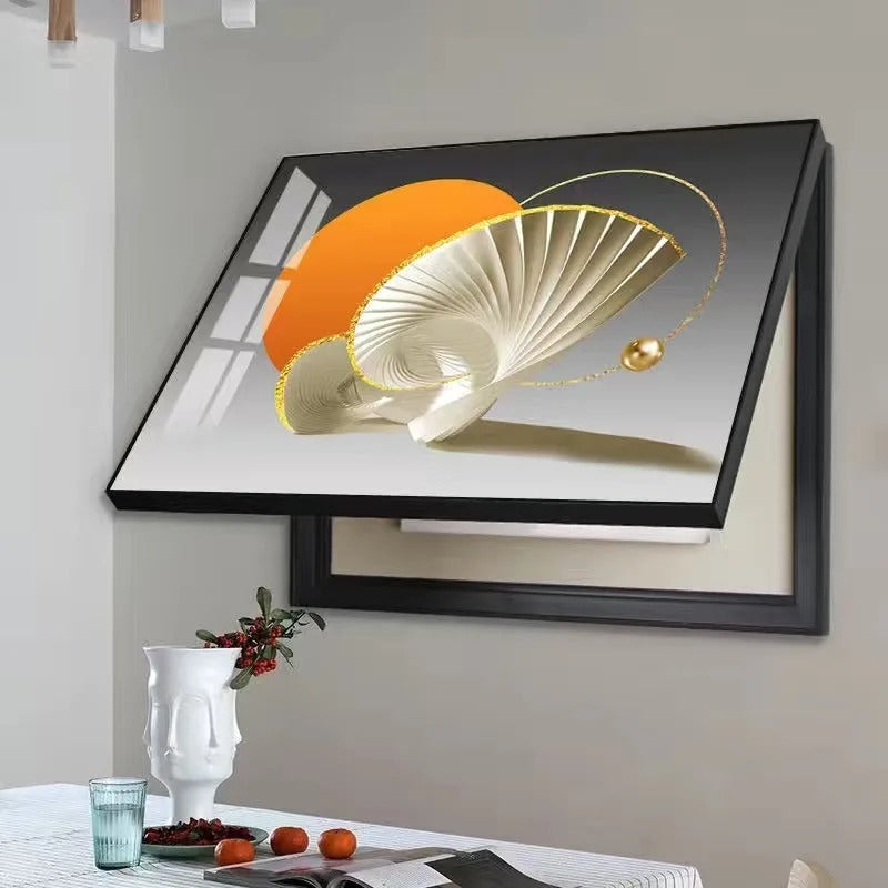 Tableau décoratif cache-compteur – design moderne